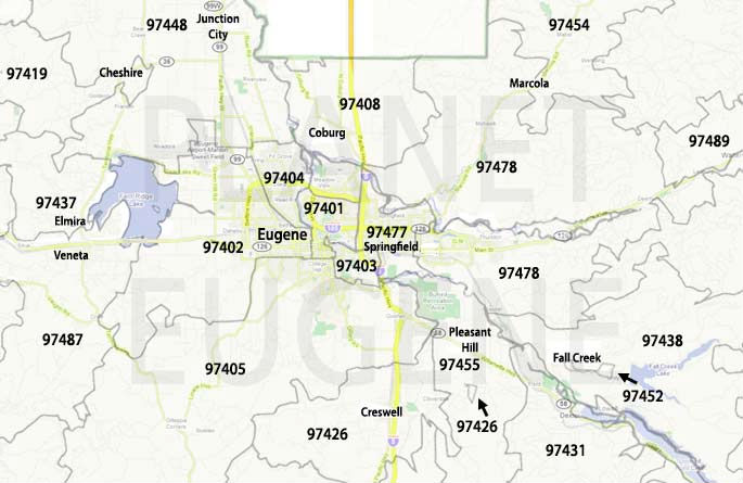 Zip Codes In Eugene Oregon 3539